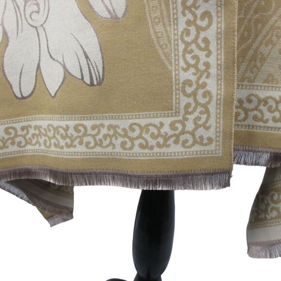 Chico's Large Floral Jacquard OblongLarge Scarf New $49 Romantic - Picture 8 of 9